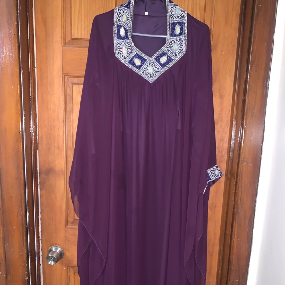 Middle Eastern style dress purple